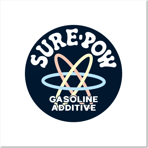 Sure-Pow Gasoline Additive (Original - Dark Blue) Wall Art by jepegdesign